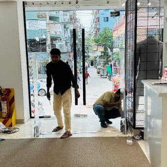EAS gates installed by RATS BD at Mbrella, Banasree, Dhaka