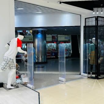 EAS gates installed by RATS BD at Mbrella, Jamuna Future Park, Dhaka