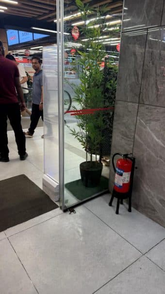 EAS gates installed by RATS BD in a retail store in Bangladesh — unattributed archive frame 73 of 110