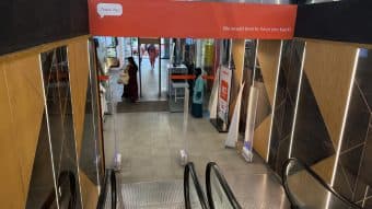 EAS gates installed by RATS BD in a retail store in Bangladesh — unattributed archive frame 79 of 110