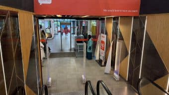 EAS gates installed by RATS BD in a retail store in Bangladesh — unattributed archive frame 81 of 110
