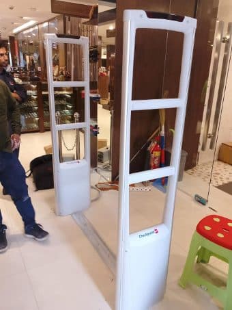 EAS gates installed by RATS BD in a retail store in Bangladesh — unattributed archive frame 85 of 110
