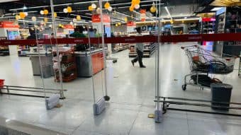 EAS gates installed by RATS BD in a retail store in Bangladesh — unattributed archive frame 101 of 110