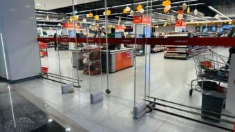 EAS gates installed by RATS BD in a retail store in Bangladesh — unattributed archive frame 102 of 110