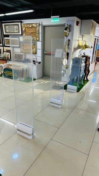 EAS gates installed by RATS BD in a retail store in Bangladesh — unattributed archive frame 103 of 110