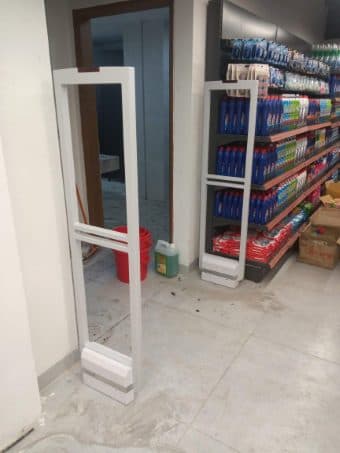 EAS gates installed by RATS BD in a retail store in Bangladesh — unattributed archive frame 109 of 110