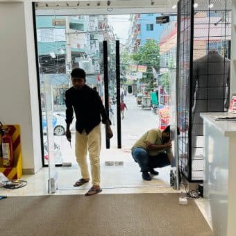 EAS gates installed by RATS BD at Mbrella, Banasree, Dhaka
