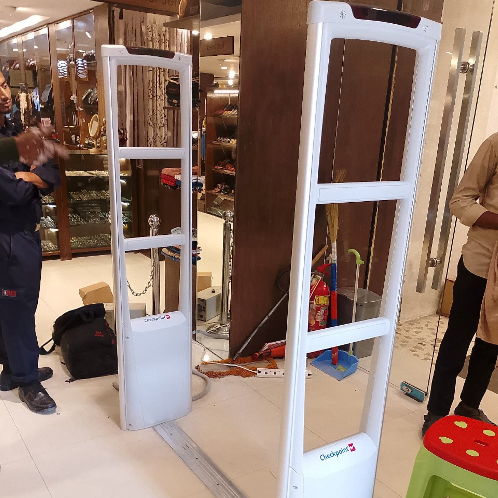 EAS gates installed at an Aarong apparel store in Mirpur, Dhaka