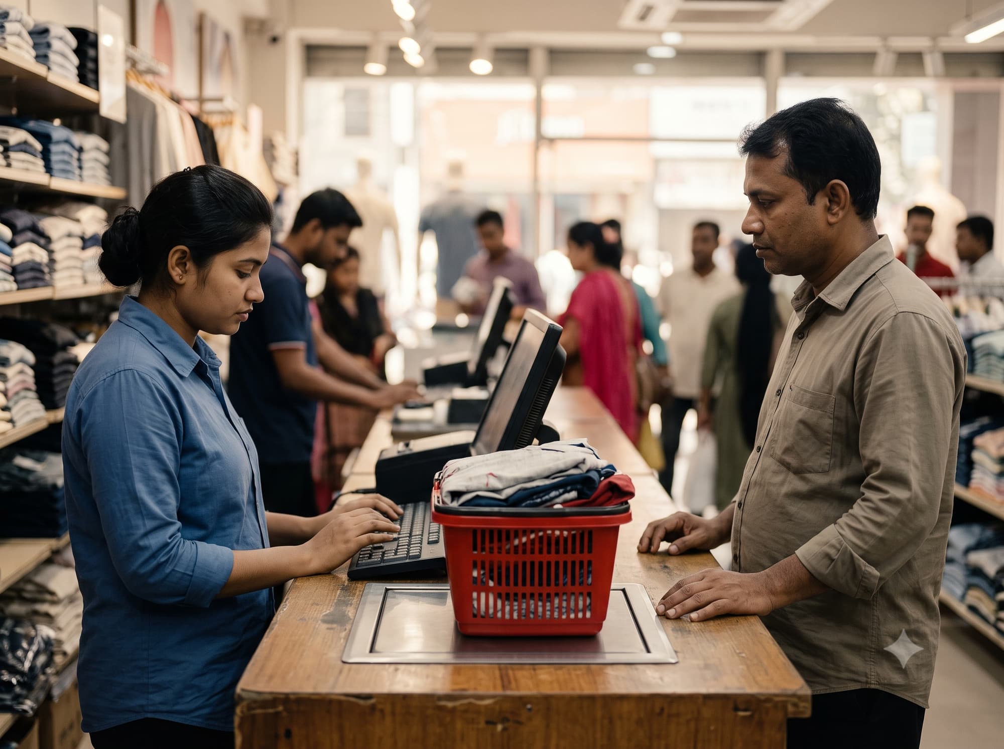 Fast Checkout & Product Locator in use at a site in Bangladesh