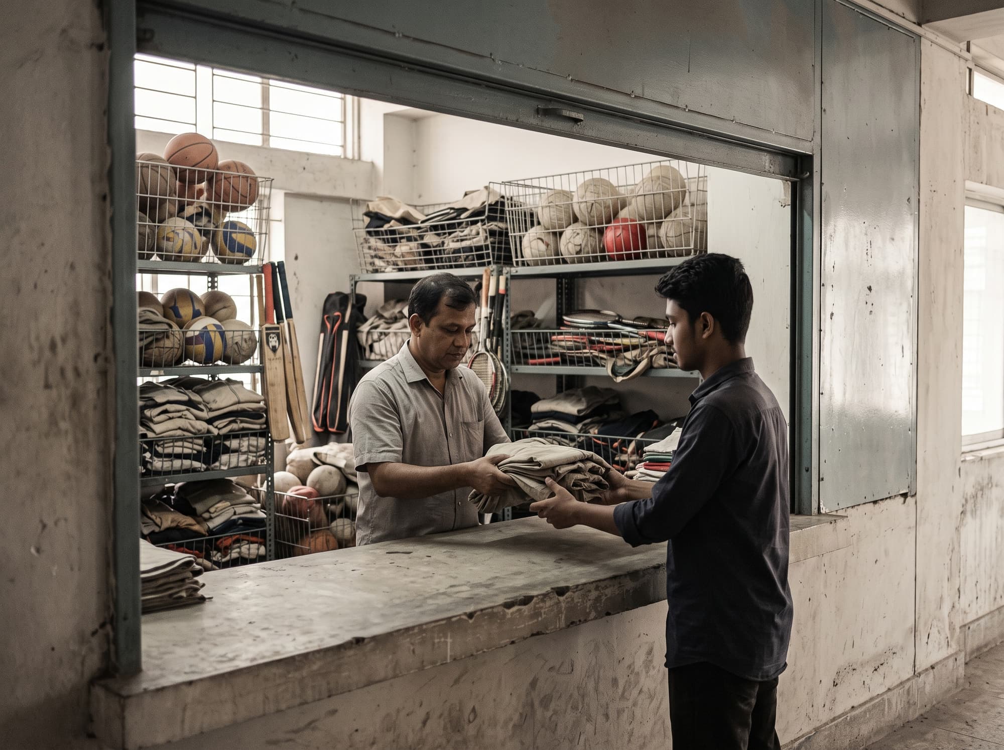 Sports Equipment & Facility Management in use at a site in Bangladesh