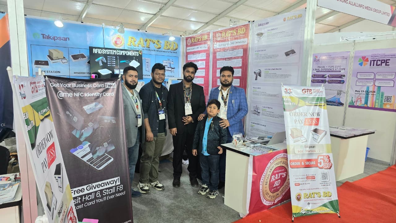 RATS BD team at a textile and garment industry exposition in Dhaka