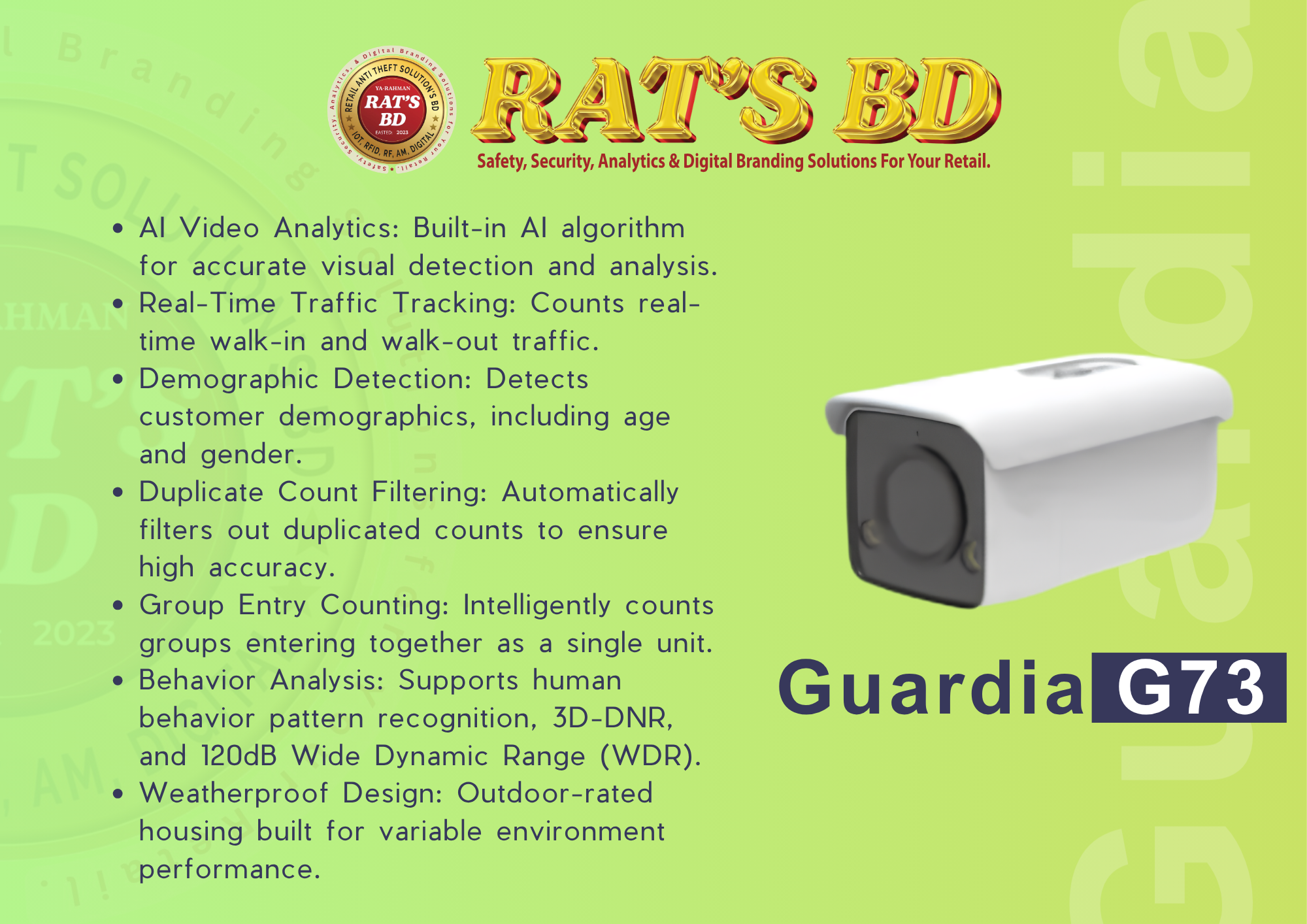 Guardia G73 - People Counting System (Passerby) - Image 2